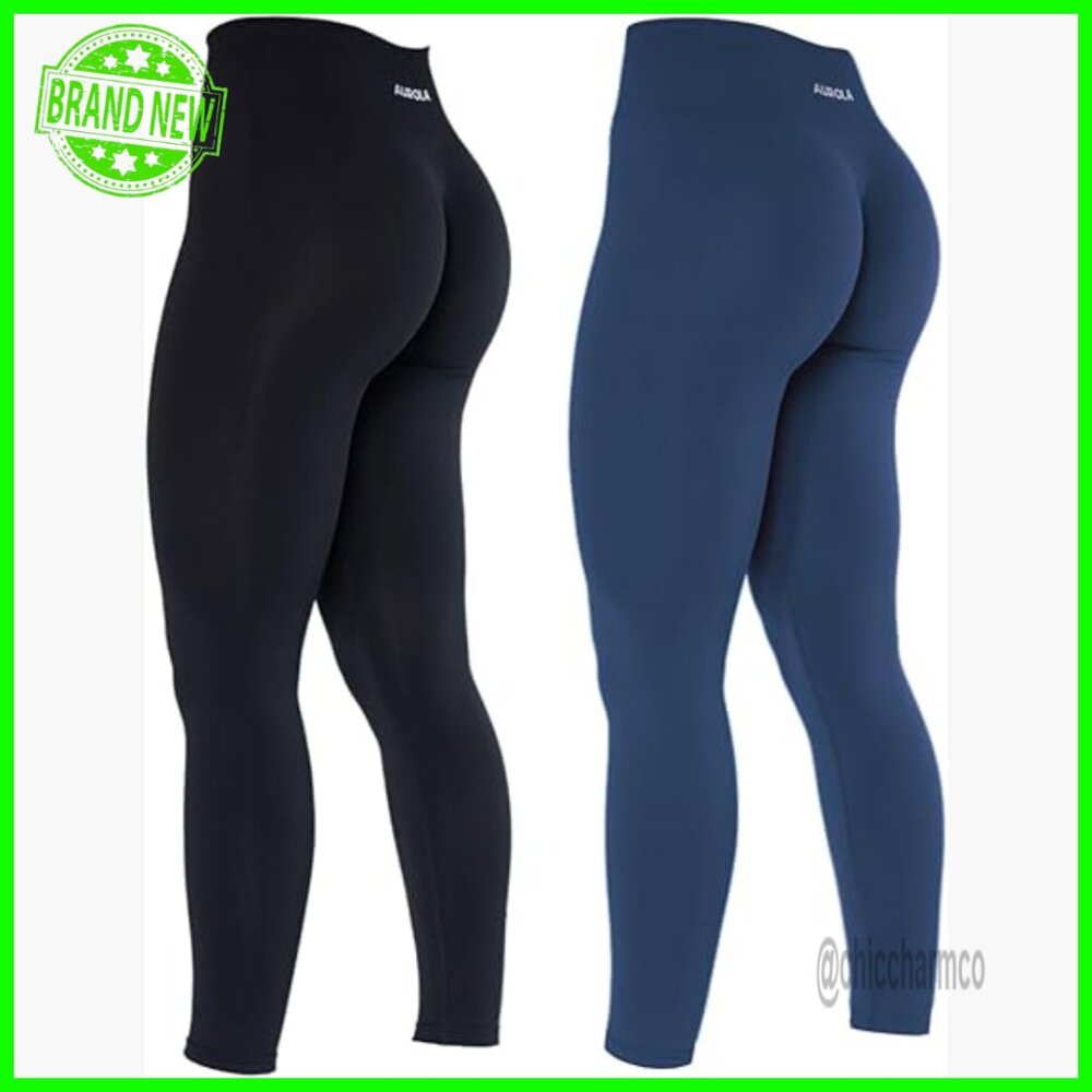 High Waist Seamless Leggings 7/8 Length Workout Fitness Active Pants